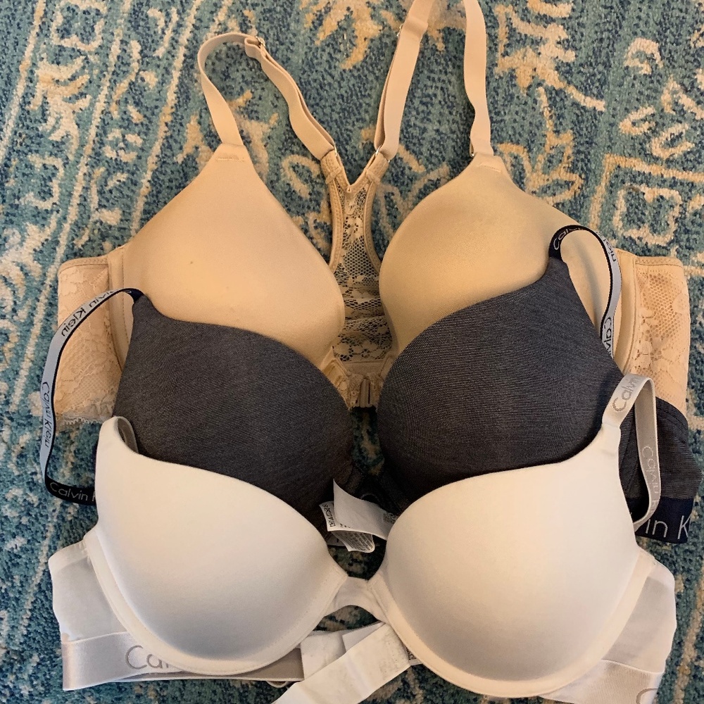 Calvin Klein/Maidenform underwire bra bundle 36B